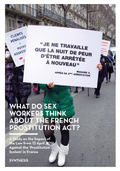 What do sex workers think about the French Prostitution Act (Source Médecins du monde)